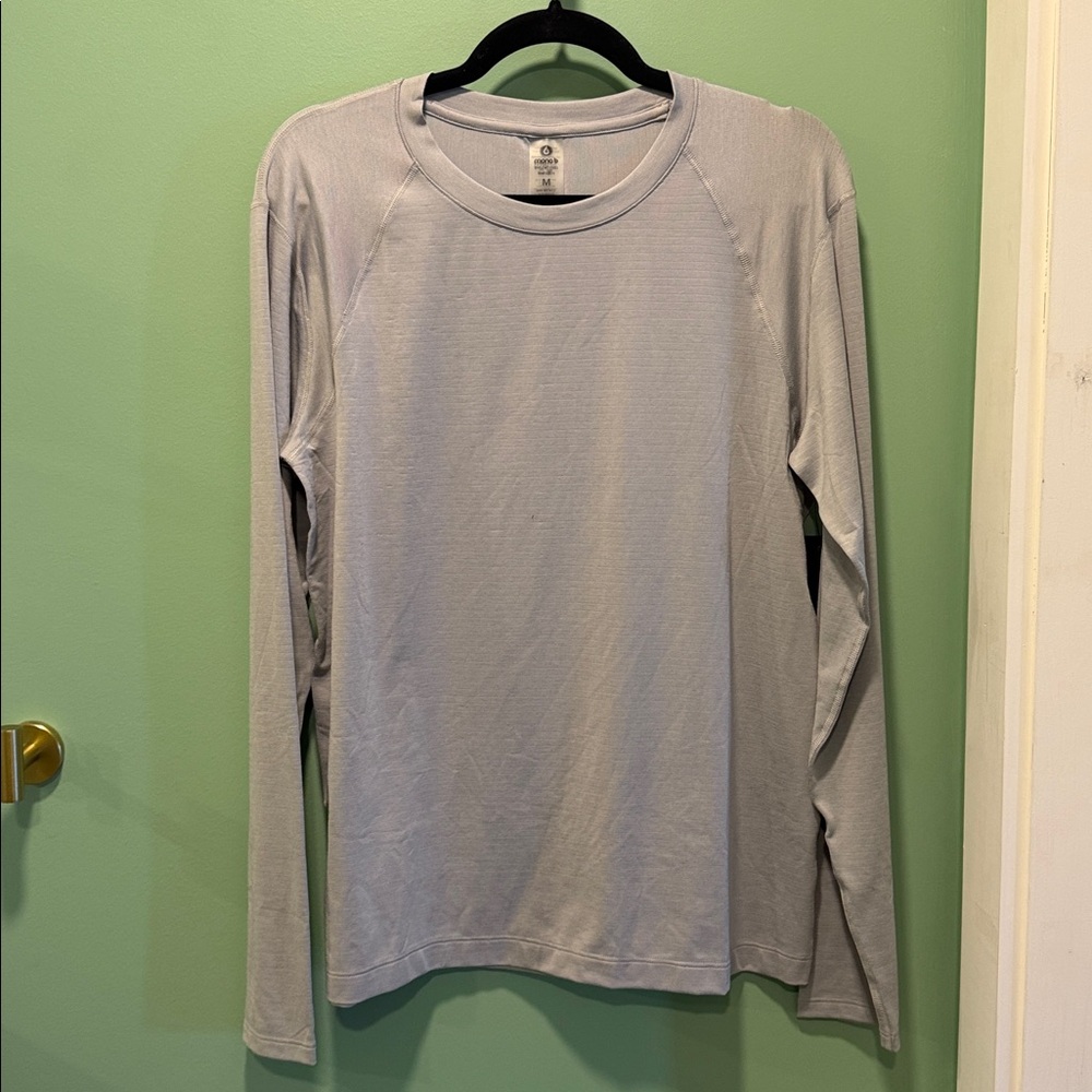 Mono B Gray Long Sleeve Top